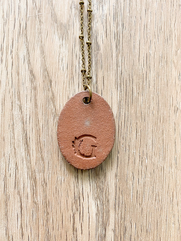 Ceramic Pendant Necklace - Sargassum