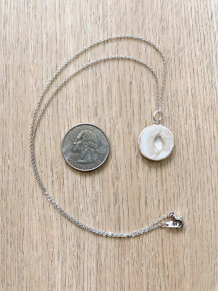 Ceramic Pendant Necklace - Bulrush