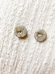 Ceramic Stud Earrings - Sedge