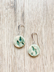 Ceramic Dangle Earrings - Bulrush