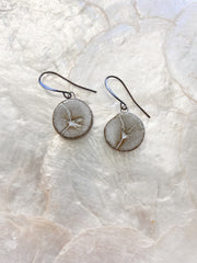 Ceramic Dangle Earrings - Sedge