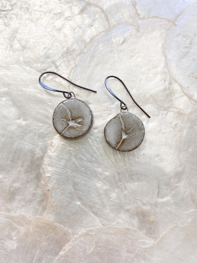 Ceramic Dangle Earrings - Sedge