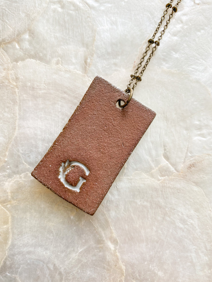 Ceramic Pendant Necklace - Spartina