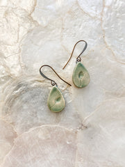 Ceramic Drop Earrings - Bulrush