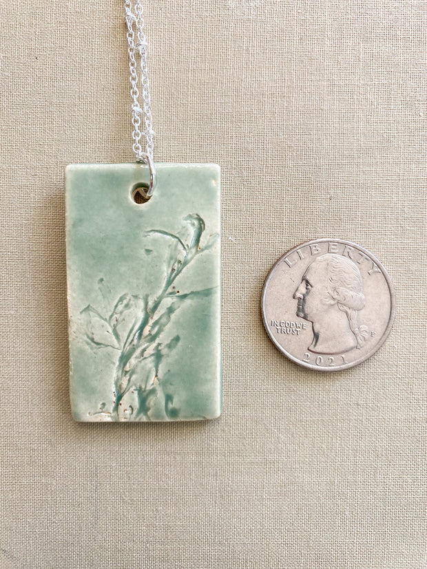 Ceramic Pendant Necklace - Sargassum