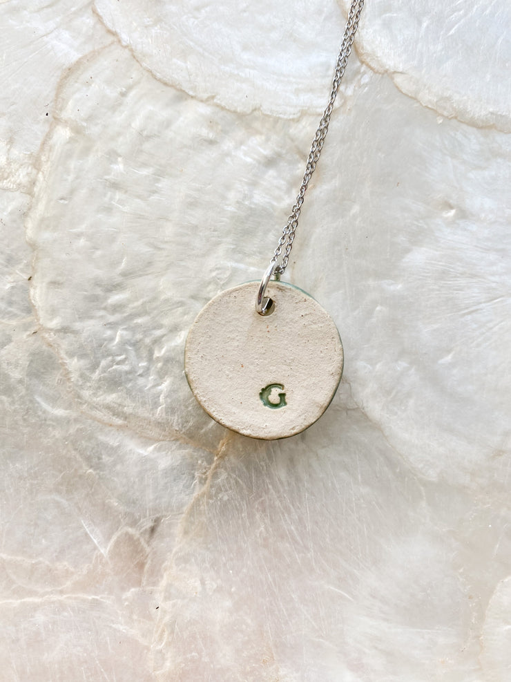 Ceramic Pendant Necklace - Sargassum