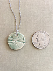 Ceramic Pendant Necklace - Sargassum