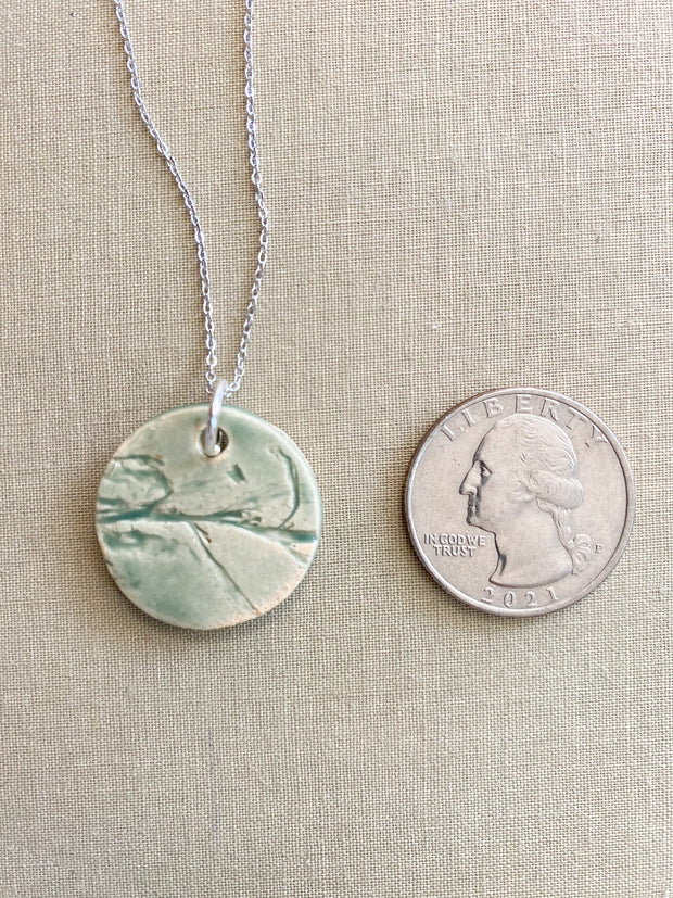 Ceramic Pendant Necklace - Sargassum