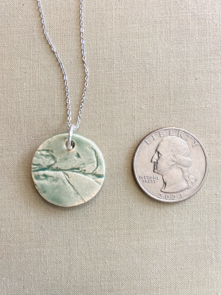 Ceramic Pendant Necklace - Sargassum