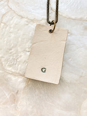 Ceramic Pendant Necklace - Sea Oats