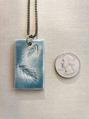 Ceramic Pendant Necklace - Sea Oats