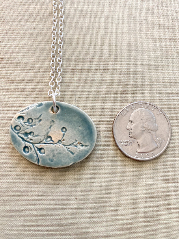 Ceramic Pendant Necklace - Sargassum