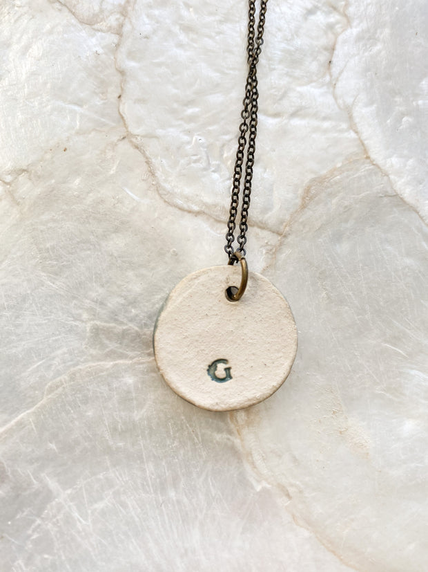Ceramic Pendant Necklace - Sargassum