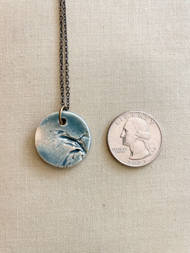 Ceramic Pendant Necklace - Sargassum