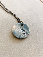 Ceramic Pendant Necklace - Sargassum