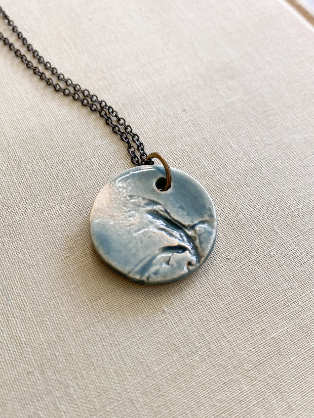 Ceramic Pendant Necklace - Sargassum