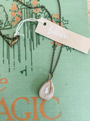 Ceramic Pendant Necklace - Bulrush