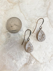 Ceramic Drop Earrings - Sargassum