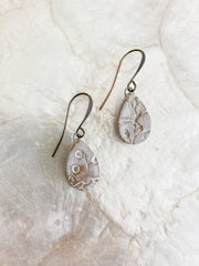 Ceramic Drop Earrings - Sargassum