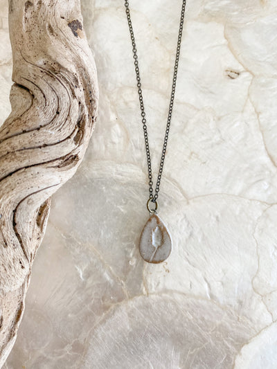 Ceramic Pendant Necklace - Bulrush