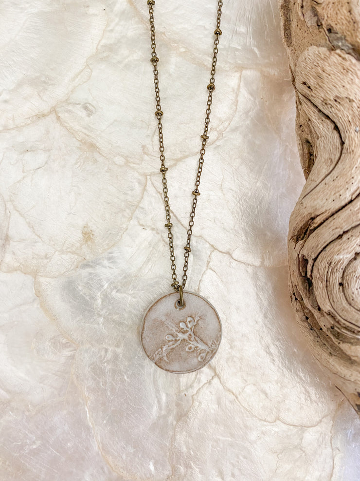 Ceramic Pendant Necklace - Sargassum