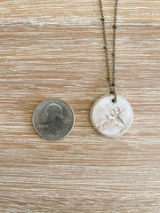 Ceramic Pendant Necklace - Sargassum