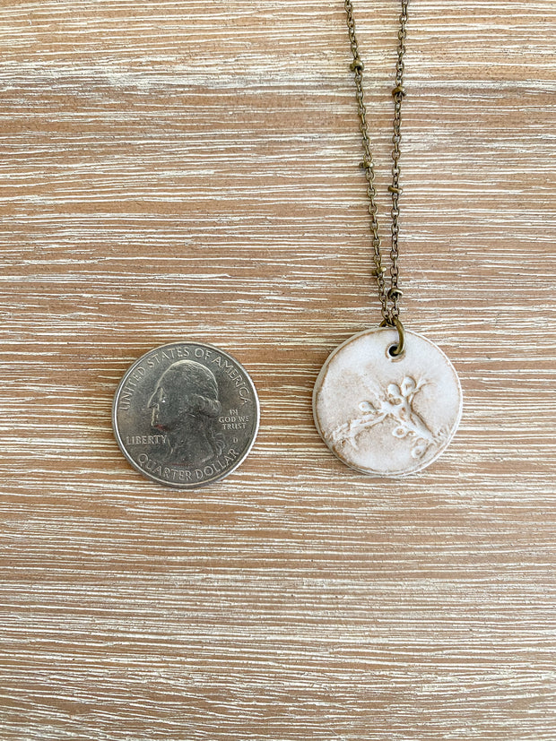 Ceramic Pendant Necklace - Sargassum