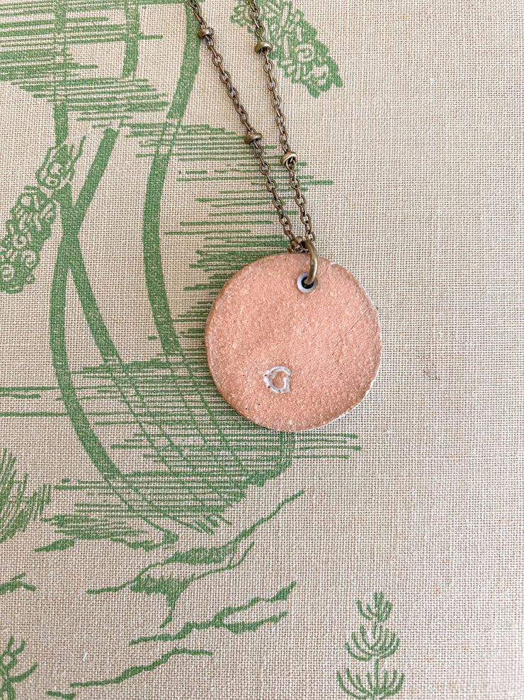 Ceramic Pendant Necklace - Sargassum