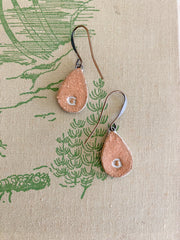 Ceramic Drop Earrings - Sargassum