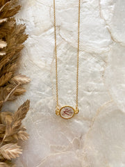 Gold Pendant Necklace - Agardhiella