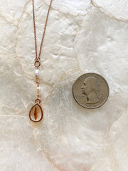 Rose Gold Pendant Necklace - Sedge